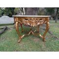 A French Style Ornately Carved Marble Top Entrance Hall/Centre Table