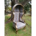 A French Style Gilded Dome/Canopy Chair (modelled on the famous Louis XV Chair)