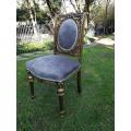 A French Style Ornately Carved and Gilded Dining Chair (Single chair)
