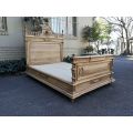 An Early 20th Century Set Of French-Style Ornately Carved Mahogany Double Bed And Armoire With Be...