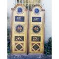 A Pair Of 20th Century Gilt Painted Framed Wall Panels