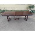 A 19th Century French Oak Henry lll Style Dining Table