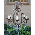 A 20TH Century French Style Brass Chandelier