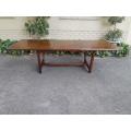 A Mid 20th Century Teak Buchmann Fold-out Extending Dining/Entrance/Refectory Table