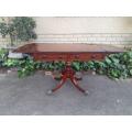 A Late 19th Century Circa 1880 Victorian Mahogany and Rosewood Pembroke Library Table with a Pair...