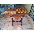 An Early Victorian Circa 1840s, Rosewood Games Table, with a Rosewood and Satin Walnut Chess an...