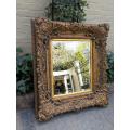 A 20th Century Victorian-Style Gilt-Painted Bevelled Mirror