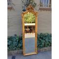 An Ornate Rococo French Style Carved Bevelled Mirror