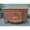 A French Louis XVI Style Server with Marble Top & Brass Ormolu Mounts