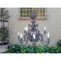 A 20th Century French Style Brass Chandelier