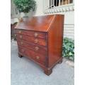 A 19th Century /  Circa 1850 Mahogany Secretaire Chest Of Drawers With Brass Handles And Original...
