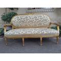 A French Louis XVI Style Carved Wooden Settee