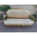A French Louis XVI Style Carved Wooden Settee