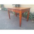 A 20th Century 4-Seater Work Table In Teak & Mahogany With A Drawer (Sale Price Reflected R8500)