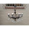 A 20th Century French Style Brass Chandelier With Good Patina