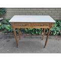 A 20th Century French Giltwood With Marble Top Table