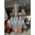 A 20TH Century Massive Crystal & Glass Chandelier