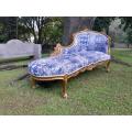 An 20th Century French Style Gilded Chaise Longue