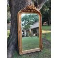 A French Style Ornately Carved and Gilded Bevelled Mirror 5