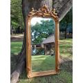 A French Style Ornately Carved and Gilded Bevelled Mirror 12