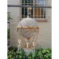 A 20th Century Brass Gilt Monumental Empire French Style Chandelier with Crystals