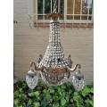 A Brass Gilt & Aged Monumental Empire French Style Chandelier