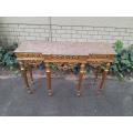 A 20TH Century French Style Gilt Console Table with Marble Top