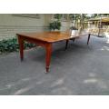 An Antique Edwardian Mahogany and Inlaid Dining Extension Table