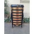 A 20th Century French Napoleon III Style Boulle Marquetry Tallboy Chest of Drawers