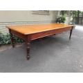 An Antique 20th Century Large Yellowwood and Stinkwood Dining Table
