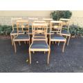 A 20th Century Set of Eight Mahogany Dining Chairs in a Contemporary Bleached Finish