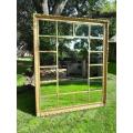 A Custom-made for The Crown Collection Bevelled Mirror in a Hand-made and Gilded with Gold Leaf W...