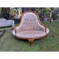 A 20th Century French Style Circular Gilt Wood Conversation Settee