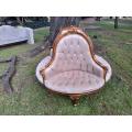 A 20th Century French Style Circular Gilt Wood Conversation Settee