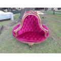A 20th Century French Style Gilt Wood Circular Conversation Settee