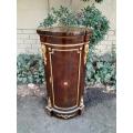 An Early 20thC French Style Mahogany Cabinet with Gilt Mounts, Gallery and Inlay