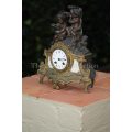 French Brass & Bronze 19th Century Mantle Clock