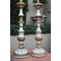 Pair Italian Wooden Gilt Lamps