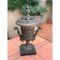 19th Century French Bronze Incense Burner With A Frieze Of Cherubs And Sheep