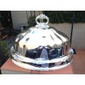 A 20th Century Ornate and Large Size Silver Plated Food Dome ND
