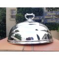 Silver-plate food dome