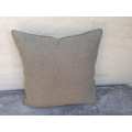 Khaki Imported English Linen Cushion (Single) 600 x 600 ND