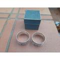 Pair of sterling silver napkin/Serviette rings in box 41grams