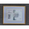 A Set Of Three (3) Neoclassical Architectural Studies ( Photolithograph)