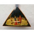 Vintage Russian Balalaika With Moscow Scene