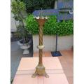 French Antique (Circa 1850) Solid Brass Candlestick
