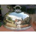 A 19th century silver-plate food dome