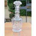 A 20th Century Rose Cut Crystal Decanter