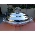 A Silver-Plated Entre Dish/Food Warmer