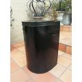 A 20TH Century Hand-Painted Gold/Black Metal Bin